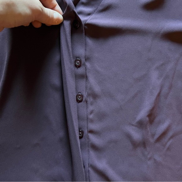 Monk and Lou purple button up blouse - Picture 3 of 4
